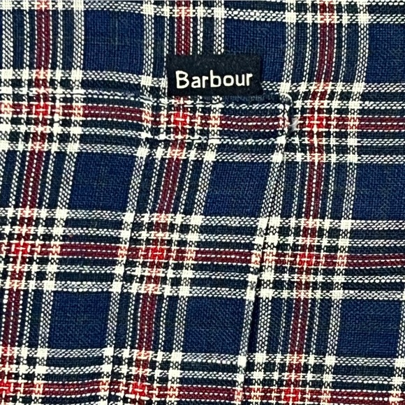 Barbour Tailor Plaid Mens Plaid Mens Hiking Button Down Long Sleeve Shirt - Picture 4 of 5